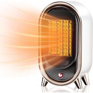 NEW Small Space Heater, 900W Small Heaters for Indoor Use